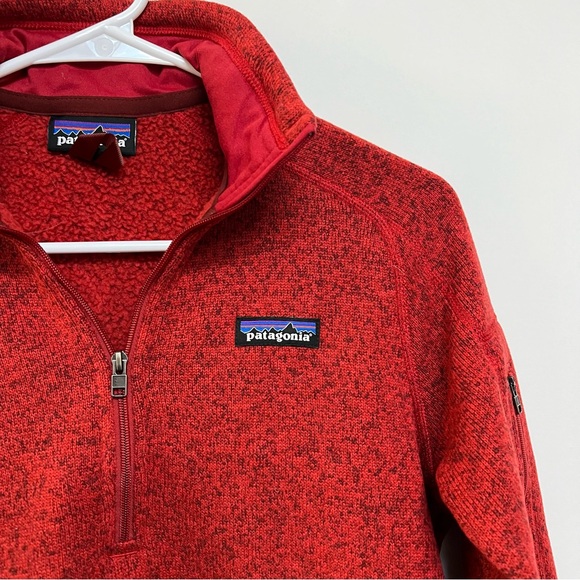 Patagonia Women's Better Sweater 1/4 Zip Fleece Long Sleeve Burnished Red Small - Picture 5 of 13